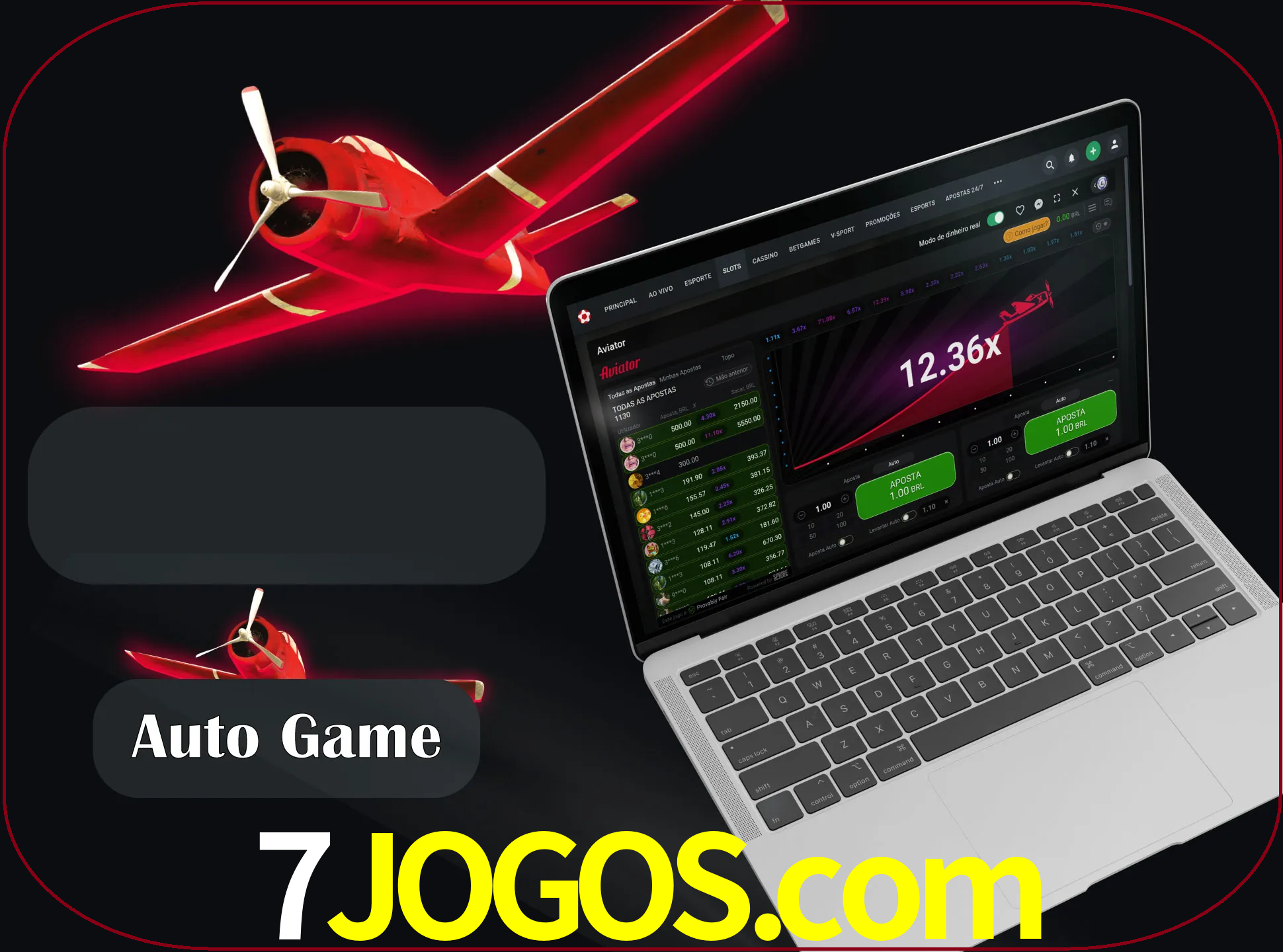 No modo automático, os jogos apostam e sacam seu dinheiro automaticamente.