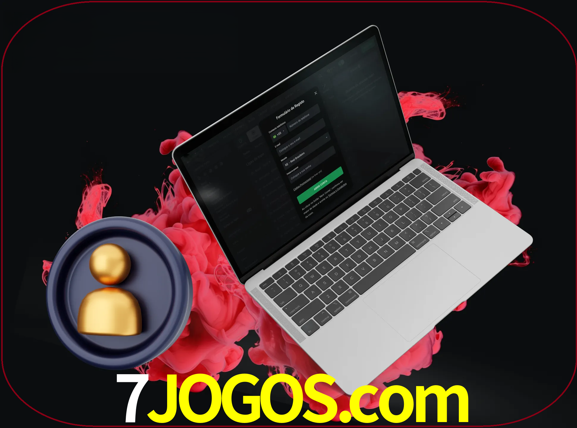 No cabeçalho do site 7jogos, clique no botão que o levará a um formulário especial onde terá de introduzir as suas informações actuais.