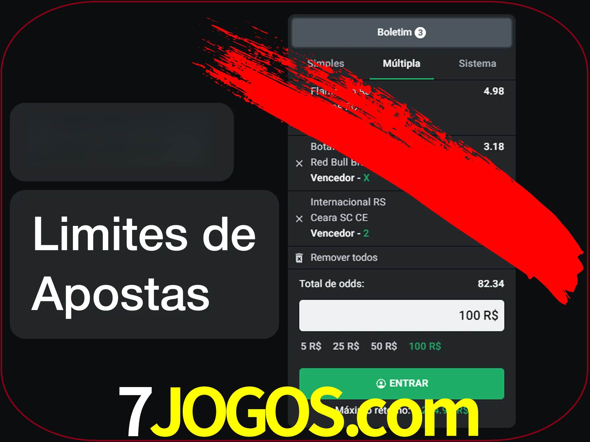 Não faça apostas loucas.